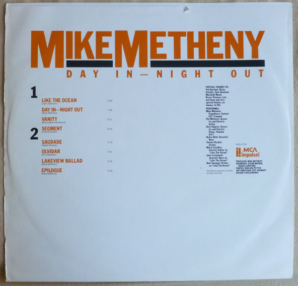 Mike Metheny - Day In - Night Out (LP, Album) (Very Good Plus (VG+)) - Image 5
