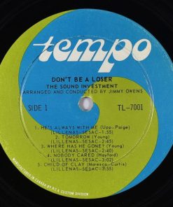 Jimmy Owens (2) And The Sound Investment - Don't Be A Loser (LP, Album) (Very Good Plus (VG+)) - Image 3