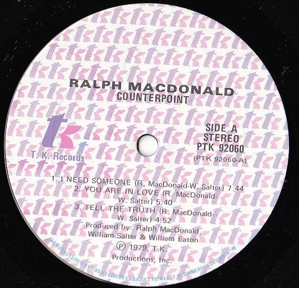 Ralph MacDonald - Counterpoint (LP, Album) (Very Good Plus (VG+)) - Image 3