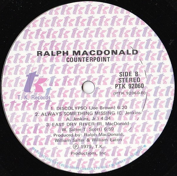 Ralph MacDonald - Counterpoint (LP, Album) (Very Good Plus (VG+)) - Image 4