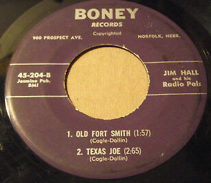 Jim Hall & His Radio Pals - Down On The Moonlit Prairie (7", EP) (Near Mint (NM or M-))
