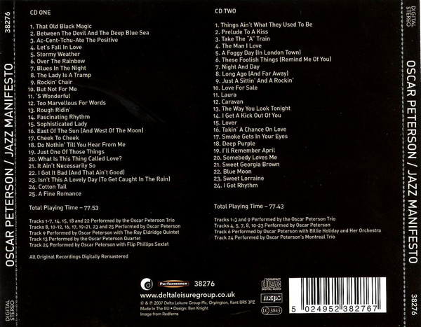 Oscar Peterson - Oscar Peterson (2xCD, Comp, RM) (Near Mint (NM or M-)) - Image 4