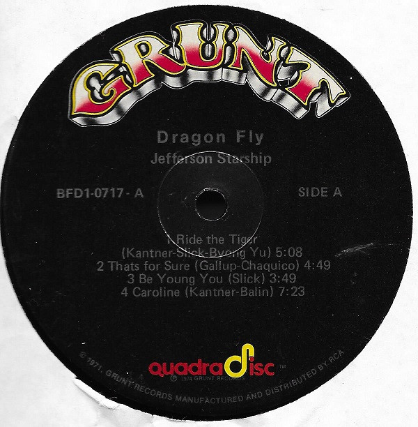 Jefferson Starship - Dragon Fly (LP, Album, Quad) (Mint (M)) - Image 3
