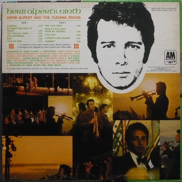 Herb Alpert & The Tijuana Brass - Herb Alpert's Ninth (LP, Album) (Mint (M)) - Image 2