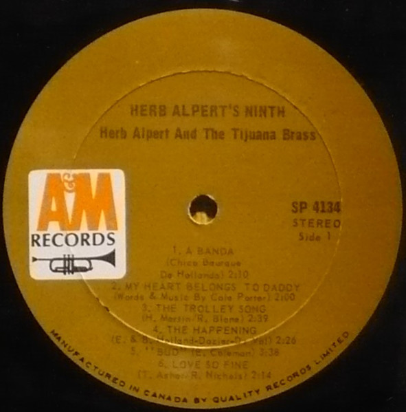 Herb Alpert & The Tijuana Brass - Herb Alpert's Ninth (LP, Album) (Mint (M)) - Image 3