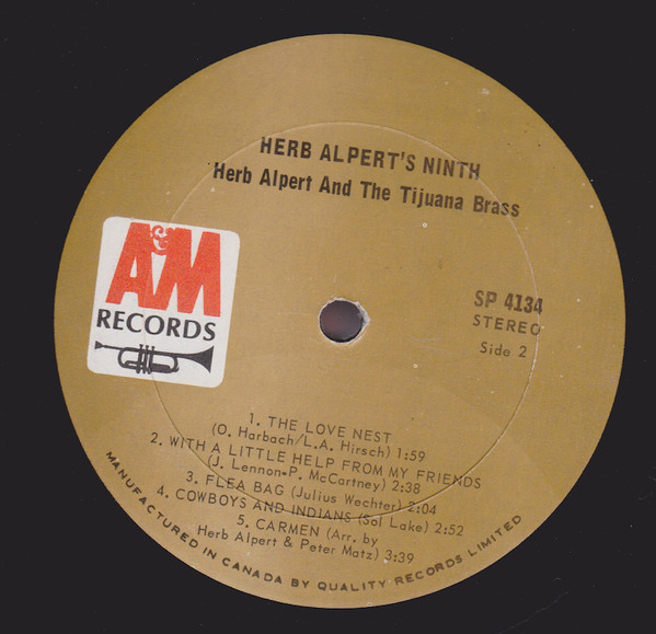Herb Alpert & The Tijuana Brass - Herb Alpert's Ninth (LP, Album) (Mint (M)) - Image 4