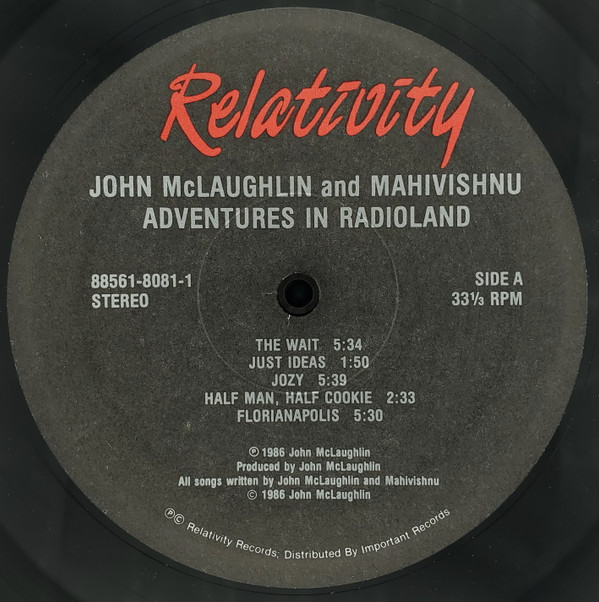 John McLaughlin And Mahavishnu Orchestra - Adventures In Radioland (LP, Album, EMW) (Very Good Plus (VG+)) - Image 3