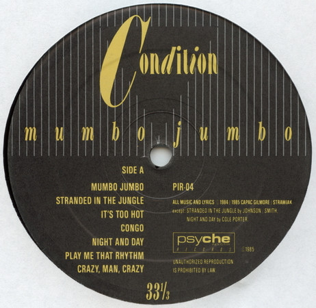 Condition (2) - Mumbo Jumbo (LP, Album) (Very Good Plus (VG+)) - Image 2