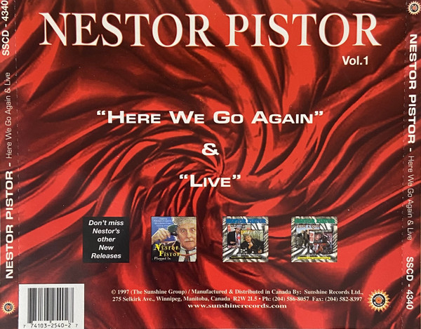 Nestor Pistor - Nestor Pistor Vol. 1 “Here We Go Again” & “Live" (CD, Comp) (Near Mint (NM or M-)) - Image 3
