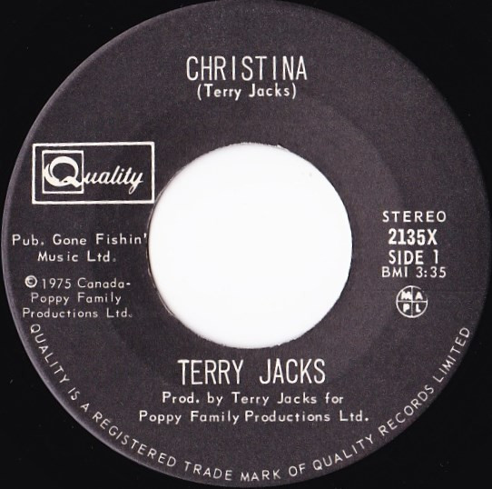 Terry Jacks - Christina (7") (Near Mint (NM or M-))