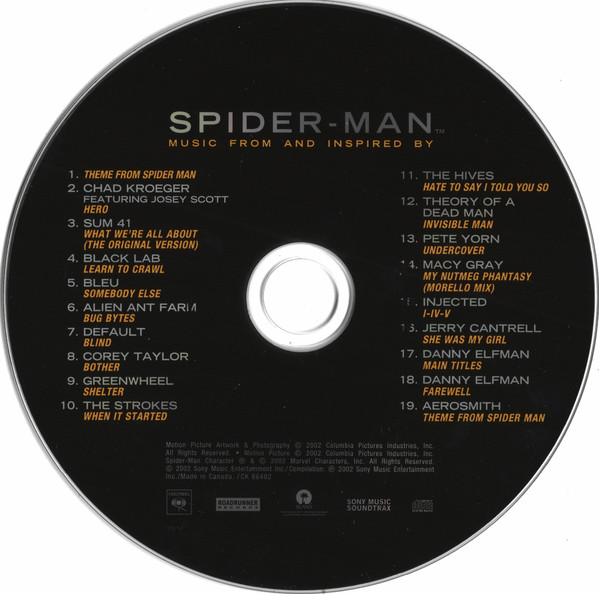 Various - Music From And Inspired By Spider-Man (CD, Comp, Len) (Mint (M)) - Image 4