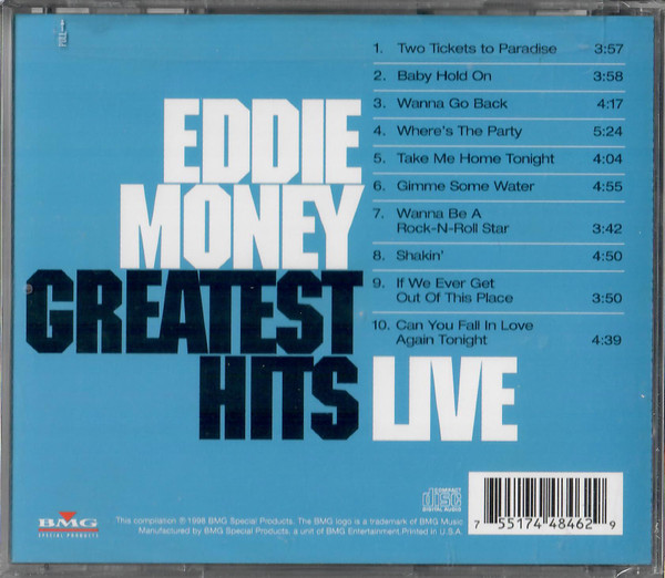 Eddie Money - Greatest Hits Live: The Encore Collection (CD, Comp) (Mint (M)) - Image 2