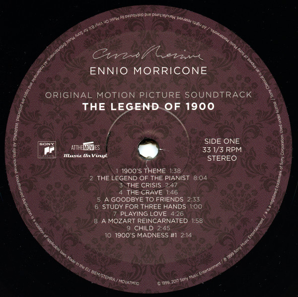 Ennio Morricone - The Legend Of 1900 (LP, Album, RE) (Mint (M)) - Image 3