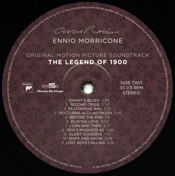 Ennio Morricone - The Legend Of 1900 (LP, Album, RE) (Mint (M)) - Image 4