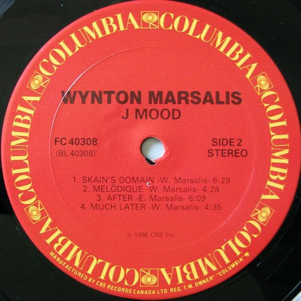 Wynton Marsalis - J Mood (LP, Album) (Very Good Plus (VG+)) - Image 4