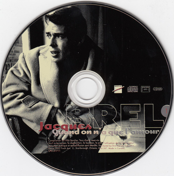 Jacques Brel - Quand On N'a Que L'Amour (2xCD, Comp, Club) (Near Mint (NM or M-)) - Image 3
