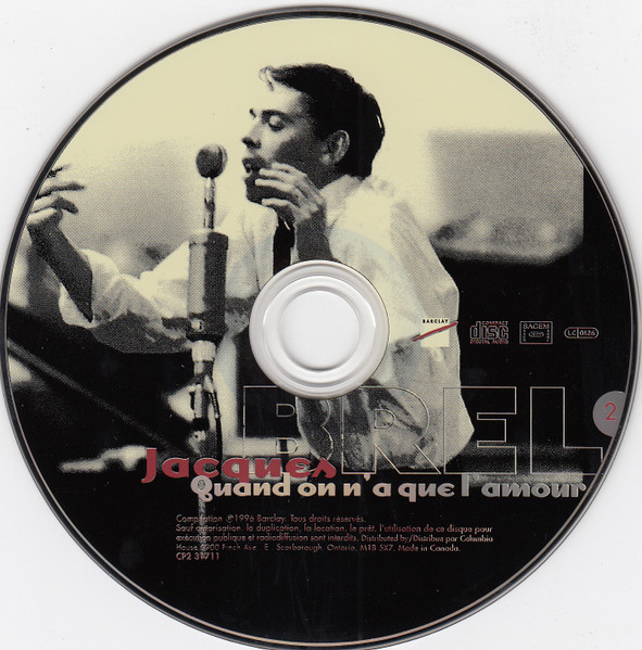 Jacques Brel - Quand On N'a Que L'Amour (2xCD, Comp, Club) (Near Mint (NM or M-)) - Image 4