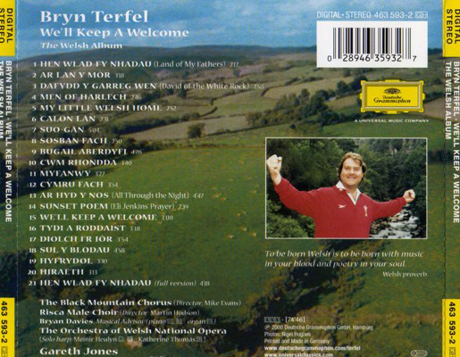 Bryn Terfel - We'll Keep A Welcome (CD, Album) (Near Mint (NM or M-)) - Image 2