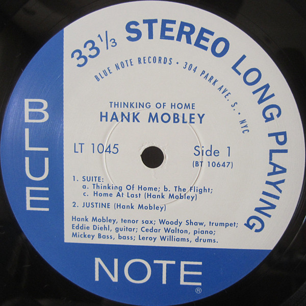 Hank Mobley - Thinking Of Home (LP, Album, RE, Sco) (Near Mint (NM or M-)) - Image 3