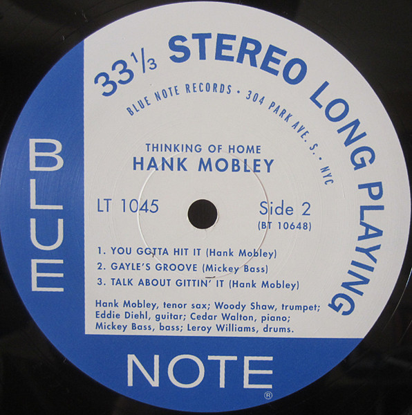 Hank Mobley - Thinking Of Home (LP, Album, RE, Sco) (Near Mint (NM or M-)) - Image 4