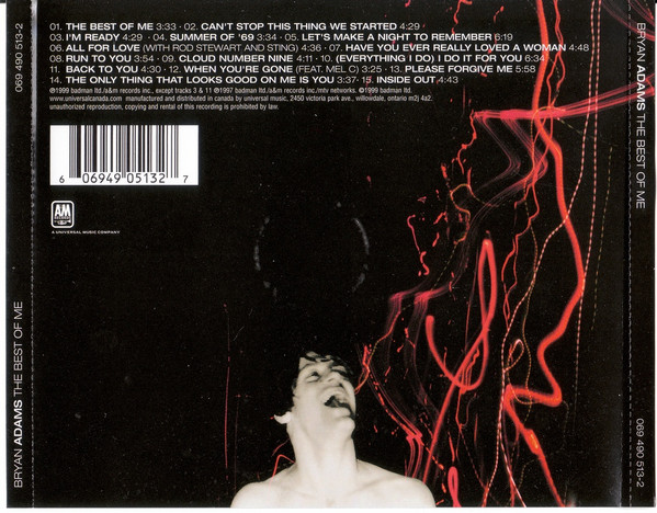 Bryan Adams - The Best Of Me (CD, Comp) (Mint (M)) - Image 5