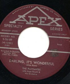 The Playmates - Darling It's Wonderful / Island Girl (7", Single) (Very Good Plus (VG+))