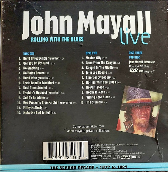 John Mayall - Rolling With The Blues (2xCD, Comp + DVD-V, NTSC, All + Box, Comp, Dlx, Lt) (Near Mint (NM or M-)) - Image 2