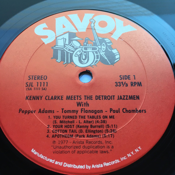 Kenny Clarke Meets The Detroit Jazzmen - Kenny Clarke Meets The Detroit Jazzmen (LP, Album, RE) (Near Mint (NM or M-)) - Image 3