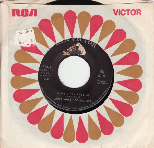 Anita And Th' So-And-So's - Joey Baby / Rinky Tinky Rhythm (7", Single) (Near Mint (NM or M-)) - Image 2