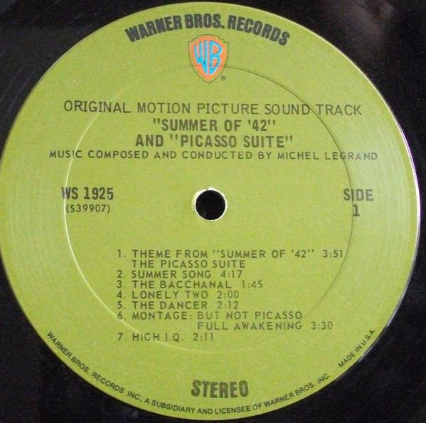 Michel Legrand - Summer Of '42 (LP, Album) (Mint (M)) - Image 3
