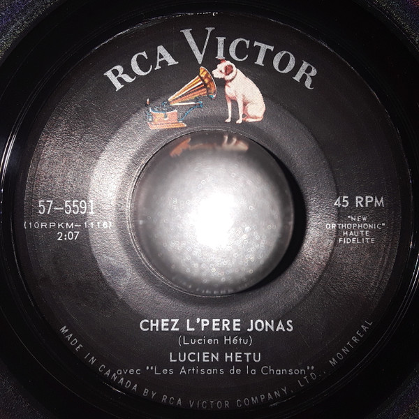 Lucien Hétu - Capitaine Bonhomme / Chez L'Père Jonas (7", Single) (Near Mint (NM or M-)) - Image 2