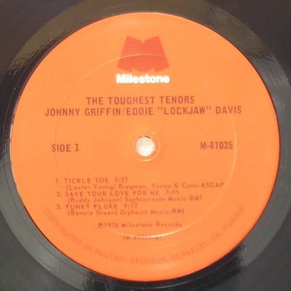 Johnny Griffin / Eddie "Lockjaw" Davis - The Toughest Tenors (2xLP, Comp, RM) (Near Mint (NM or M-)) - Image 3
