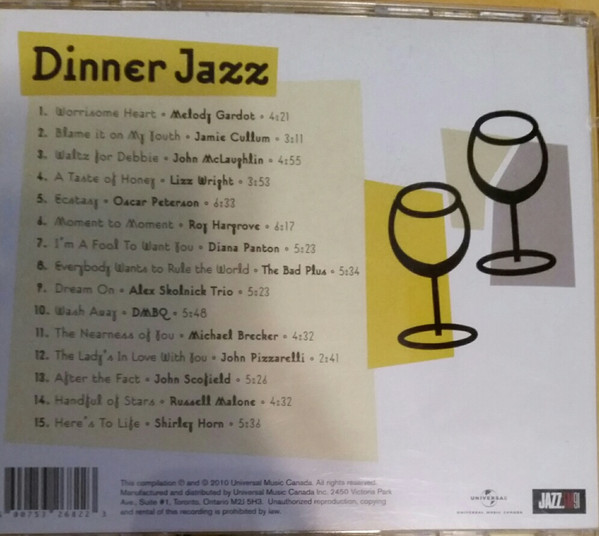 Various - Dinner Jazz (CD, Comp) (Near Mint (NM or M-)) - Image 2