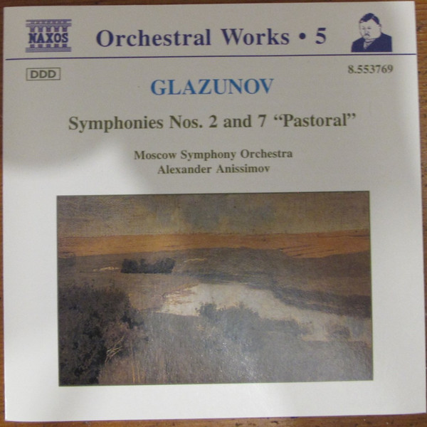 Glazunov*, The Moscow Symphony Orchestra, Alexander Anissimov - Symphonies Nos. 2 And 7 "Pastoral" (CD, Album) (Near Mint (NM or M-))