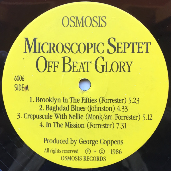 Microscopic Septet - Off Beat Glory (LP, Album) (Near Mint (NM or M-)) - Image 4