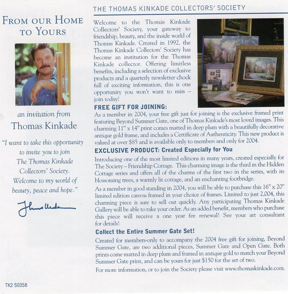 Thomas Kinkade - Joy To The World (CD, Comp) (Near Mint (NM or M-)) - Image 3