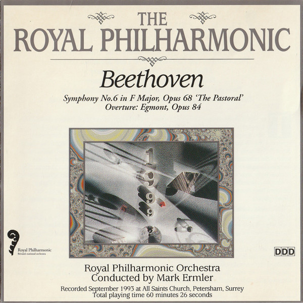 Ludwig van Beethoven, Royal Philharmonic Orchestra Conducted By Mark Ermler - Symphony No.6 In F Major, Opus 68 'The Pastoral' / Overture: Egmont, Opus 84 (CD) (Near Mint (NM or M-))