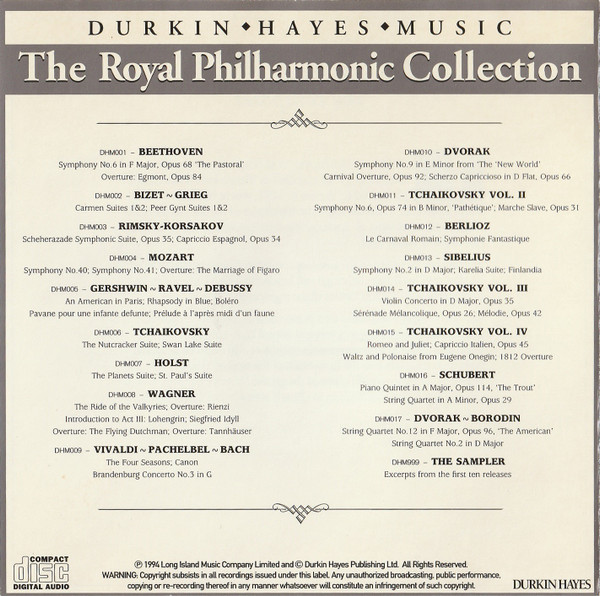 Ludwig van Beethoven, Royal Philharmonic Orchestra Conducted By Mark Ermler - Symphony No.6 In F Major, Opus 68 'The Pastoral' / Overture: Egmont, Opus 84 (CD) (Near Mint (NM or M-)) - Image 2