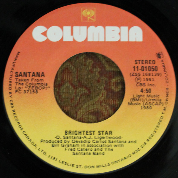 Santana - Winning (7") (Very Good (VG)) - Image 2