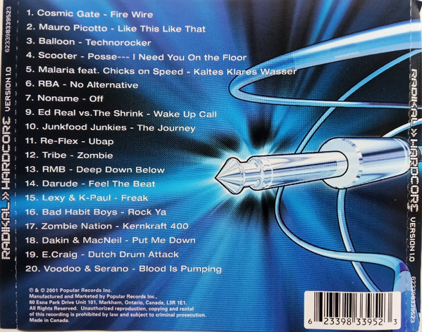 Various - Radikal Hardcore Version 1.0 (CD, Comp) (Near Mint (NM or M-)) - Image 2