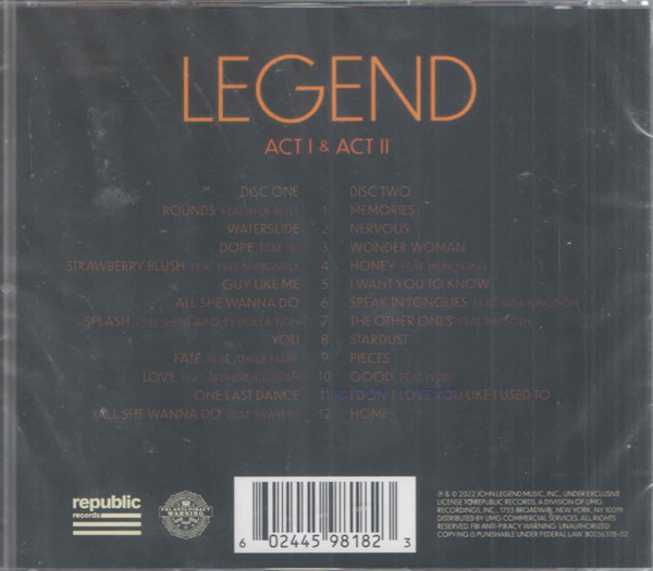 John Legend - Legend (2xCD, Album) (Mint (M)) - Image 2