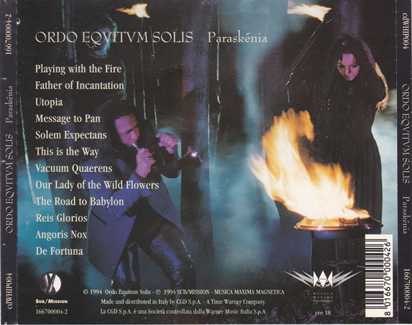 Ordo Equitum Solis - Paraskénia (CD, Album) (Near Mint (NM or M-)) - Image 2