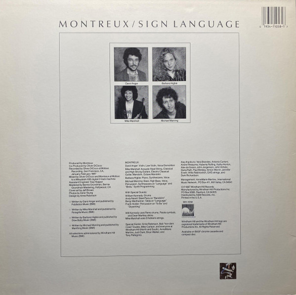 Montreux - Sign Language (LP, Album, All) (Mint (M)) - Image 2