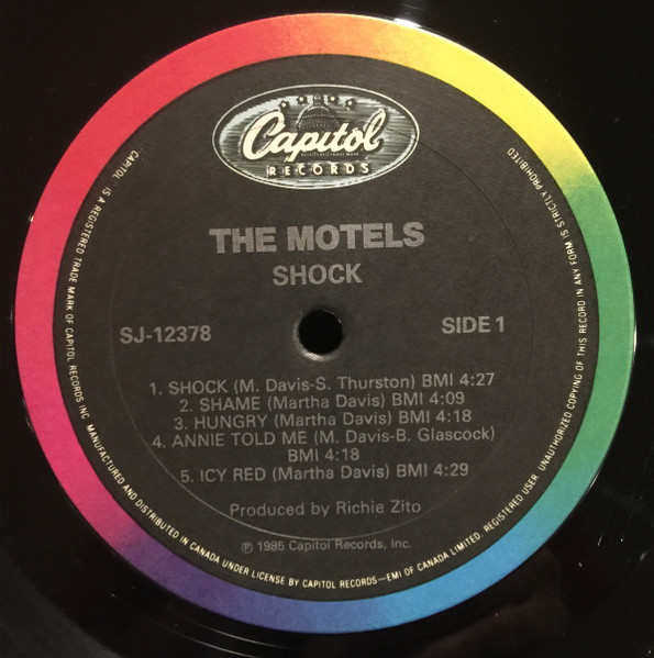 The Motels - Shock (LP, Album) (Mint (M)) - Image 3