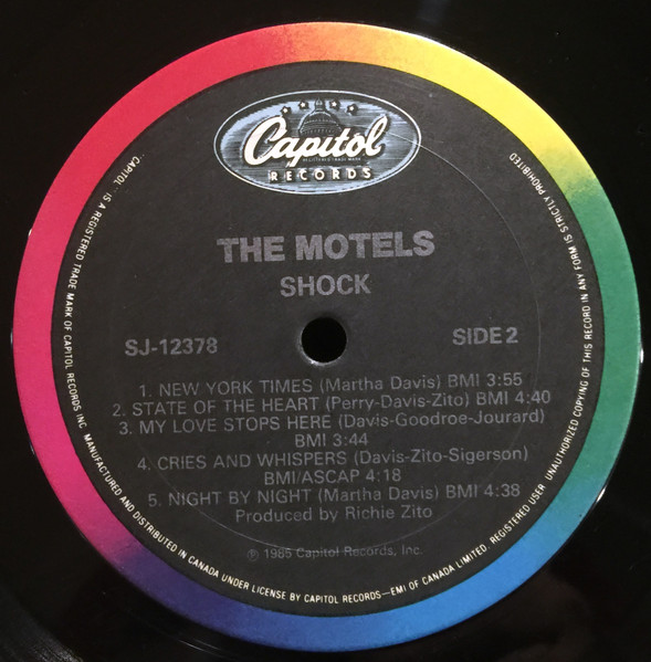 The Motels - Shock (LP, Album) (Mint (M)) - Image 4