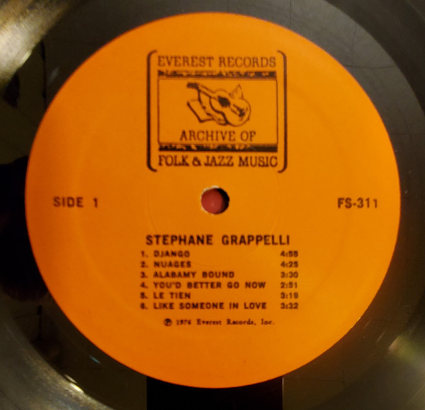 Stéphane Grappelli - Stephane Grappelli (LP) (Very Good Plus (VG+)) - Image 3