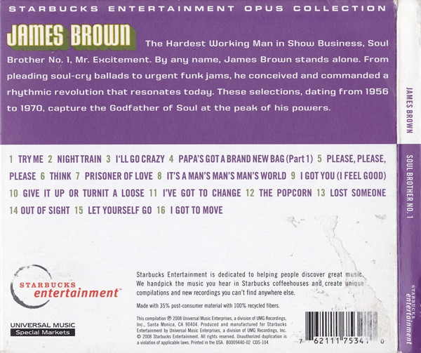 James Brown - Soul Brother No. 1 (CD, Comp) (Mint (M)) - Image 2