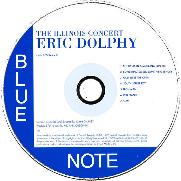 Eric Dolphy - The Illinois Concert (CD, Album) (Near Mint (NM or M-)) - Image 3