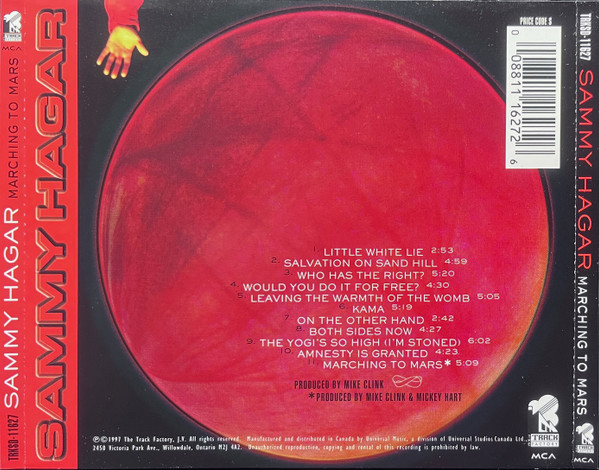 Sammy Hagar - Marching To Mars (CD, Album) (Mint (M)) - Image 2