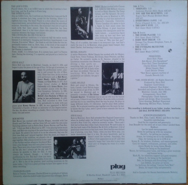 Steve Holt (4) - The Lion's Eyes (LP, Album) (Very Good Plus (VG+)) - Image 3